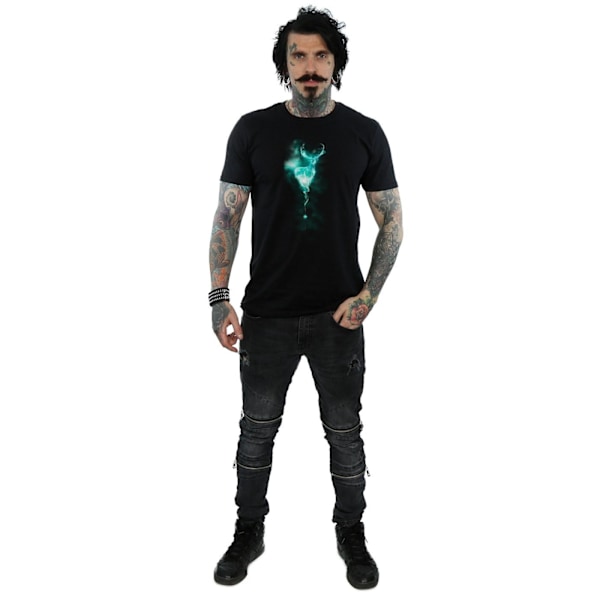 Harry Potter Herr Patronus Stag Bomull T-shirt XXL Svart Black XXL