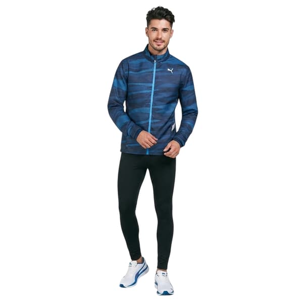 Puma Herr Grafiskt Tryckt Vävd Jacka XS Blå Blue XS