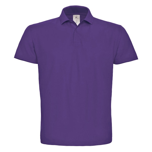 B&C Herr ID.001 Bomulls Polotröja 4XL Lila Purple 4XL