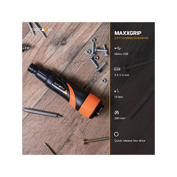 Batavia Maxxgrip Skruvdragare 3,6 V En Storlek Flerfärgad Multi Colour One Size