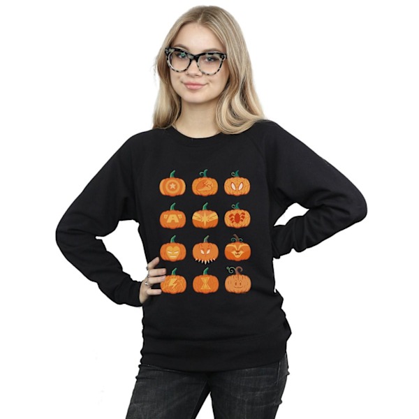 Marvel Dam/Kvinnor Avengers Halloween Pumpa Sweatshirt S Svart Black S