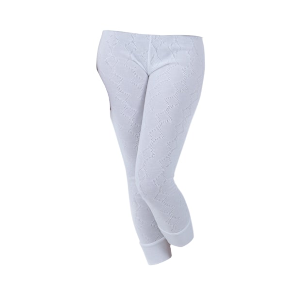 Dam/Kvinnors Termiska Kläder Långa Jane Polyviskos Sortiment (Brittisk White Hip Fit: 30-32inch (8-10)