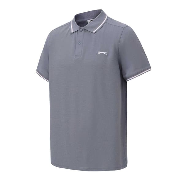 Slazenger Herr Kontrastrandig Pikétröja M Tealblå Teal Blue M