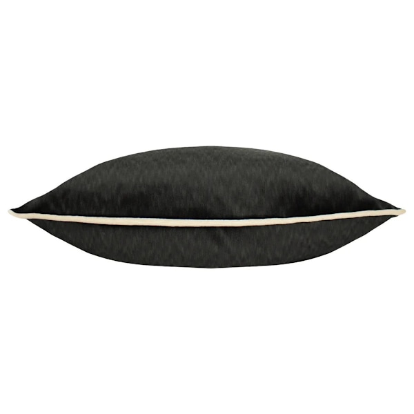 Paoletti Torto Rektangulärt Kuddfodral i Sammet 30cm x 60cm Bla Black/Ivory 30cm x 60cm