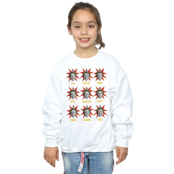 Elf Girls Buddy Moods Sweatshirt 5-6 år Vit White 5-6 Years
