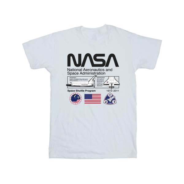 NASA Mens Space Admin T-Shirt 3XL Vit White 3XL