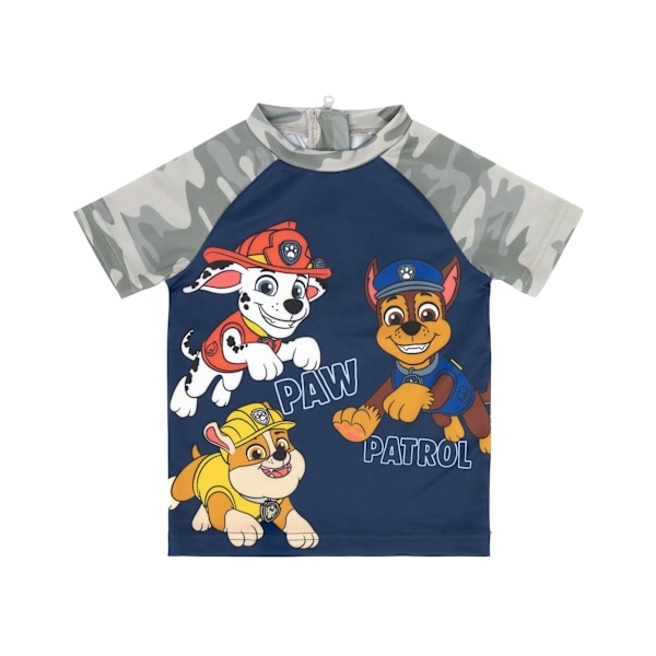 Paw Patrol Boys Camo Tvådelad Baddräkt 6-7 År Grå Grey 6-7 Years