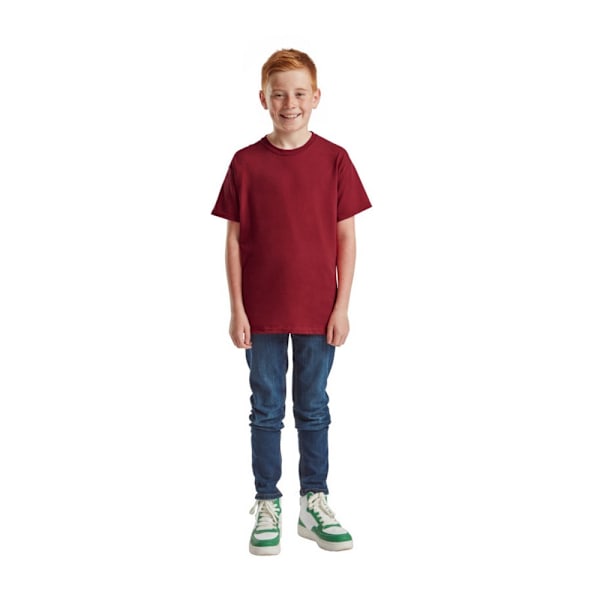 Fruit of the Loom Barn/Barn Original T-shirt 12-13 år B Brick Red 12-13 Years