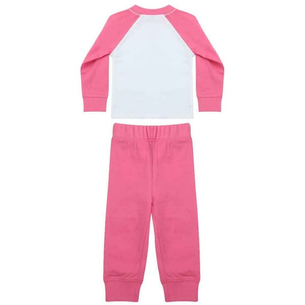 Larkwood Barnkläder/Barn Lång Pyjamas Set 24-36 Månader Candyfloss Candyfloss Pink/White 24-36 Months