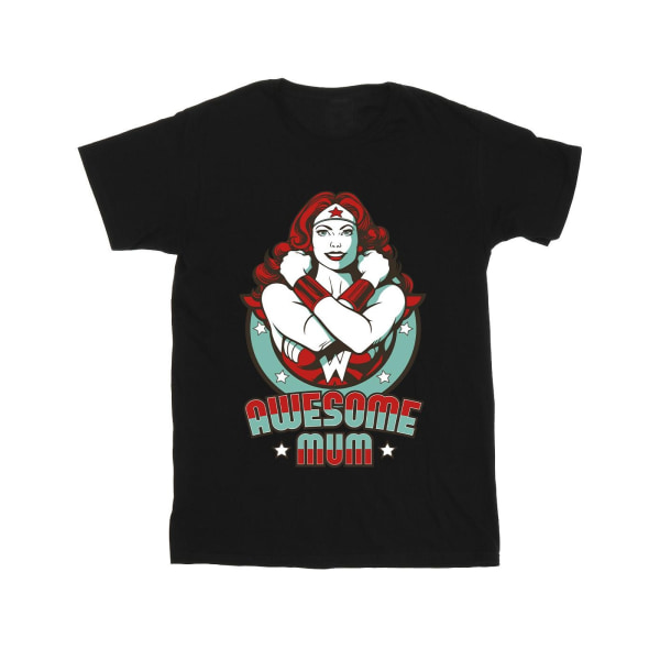 DC Comics Girls Wonder Woman Underbar mamma T-shirt i bomull 3-4 Y Black 3-4 Years