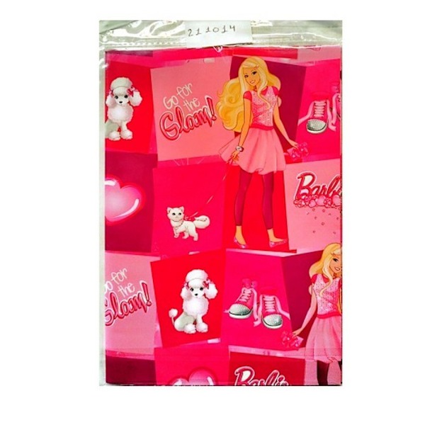 Barbie Presentpappersset En Storlek Rosa/Vit Pink/White One Size