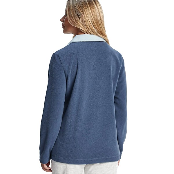 TOG24 Dam/Kvinnor Tryckknapp Fleece Top 12 UK Blåbär Blueberry 12 UK