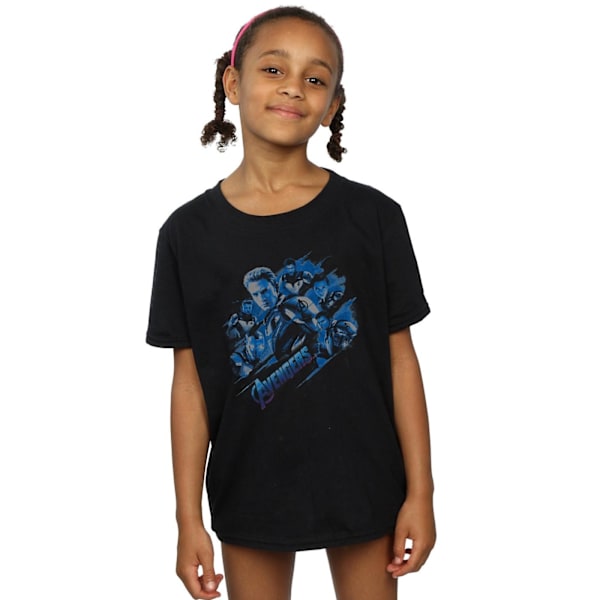 Marvel Girls Avengers Endgame Hero Flash Bomull T-shirt 12-13 år Black 12-13 Years