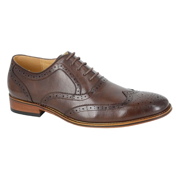 Goor Herr Brogues i Läder 7 UK Mörkbrun Dark Brown 7 UK