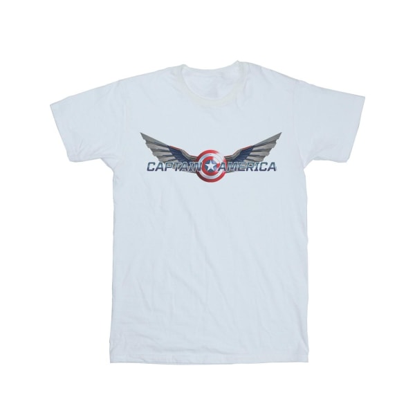 Marvel Boys Falcon och Vintersoldatens Captain America logotyp White 9-11 Years