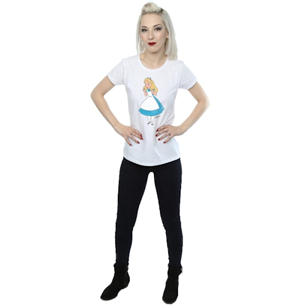 Alice i Underlandet Dam/Dam Alice T-shirt XL Vit White XL