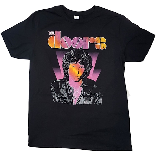 The Doors Unisex Adult Jim Morrison Beam Bomull T-shirt XL Svart Black XL