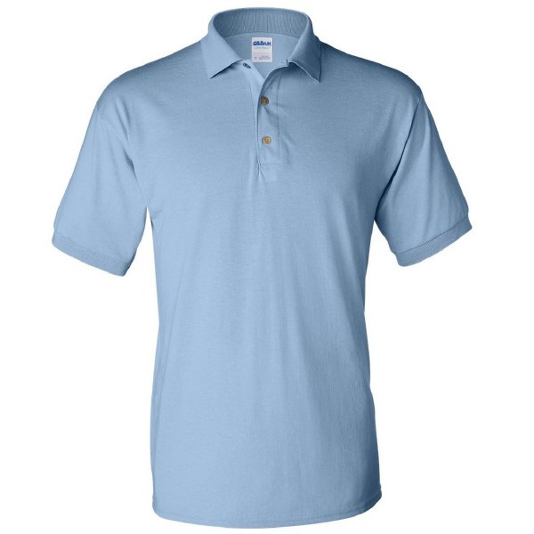 Gildan Adult DryBlend Jersey Short Sleeve Polo Shirt XL Light B Light Blue XL