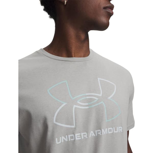 Under Armour Herr Foundation Updates Gl Kortärmad T-shirt S Titanium/Blue S