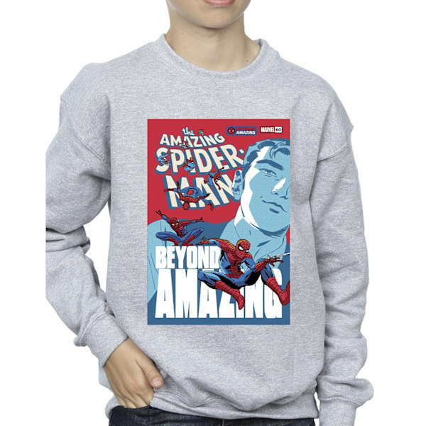 Marvel Boys Spider-Man Beyond Amazing Cover Sweatshirt 12-13 år Sports Grey 12-13 Years