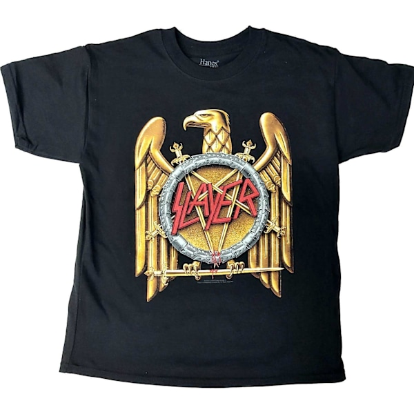Slayer Barn/Kids Örn T-shirt 3-4 År Svart/Guld Black/Gold 3-4 Years