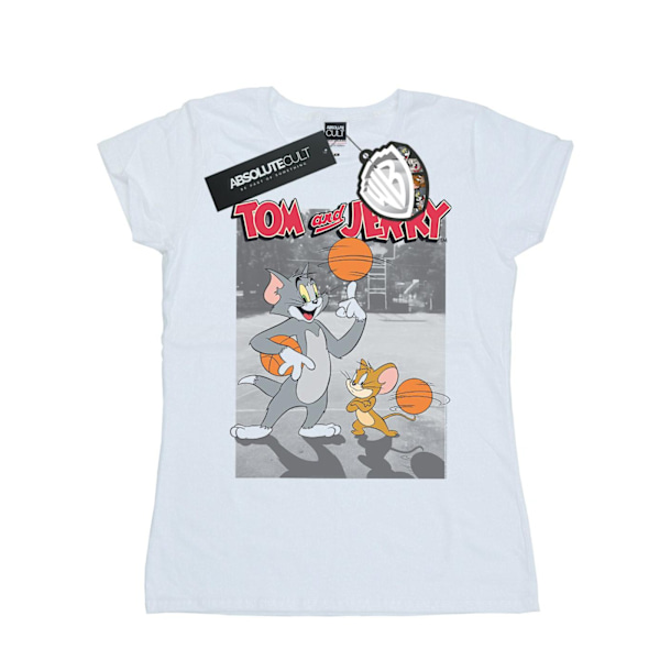 Tom And Jerry Dam/Damer Basket Buddies Bomull T-shirt X White XL