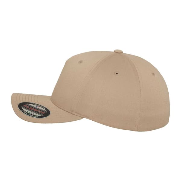 Flexfit 5-panels baseballkeps S-M Khakibrun Khaki Brown S-M