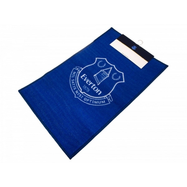 Everton FC officiella fotbollsemblemmatta i storlek blå/vit Blue/White One Size
