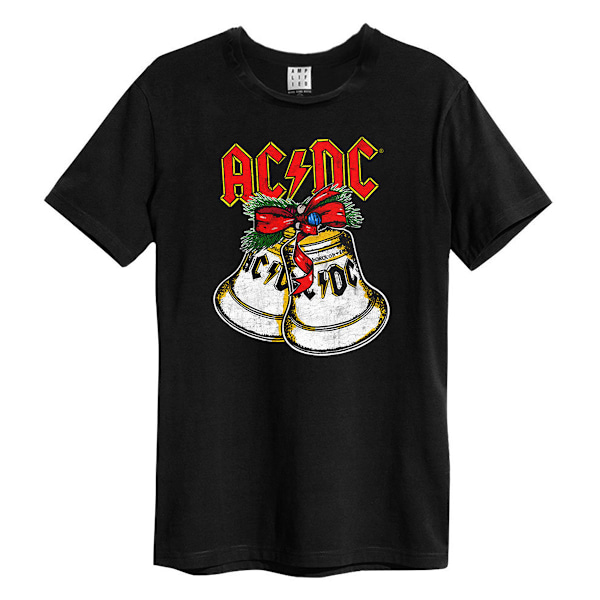Amplified Unisex Adult Jingle Bells AC/DC Jul T-Shirt L B Black L