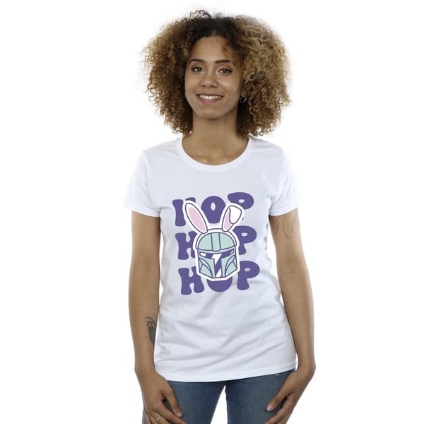 Star Wars Dam/Dam The Mandalorian Hop Into Easter Bomull White XL