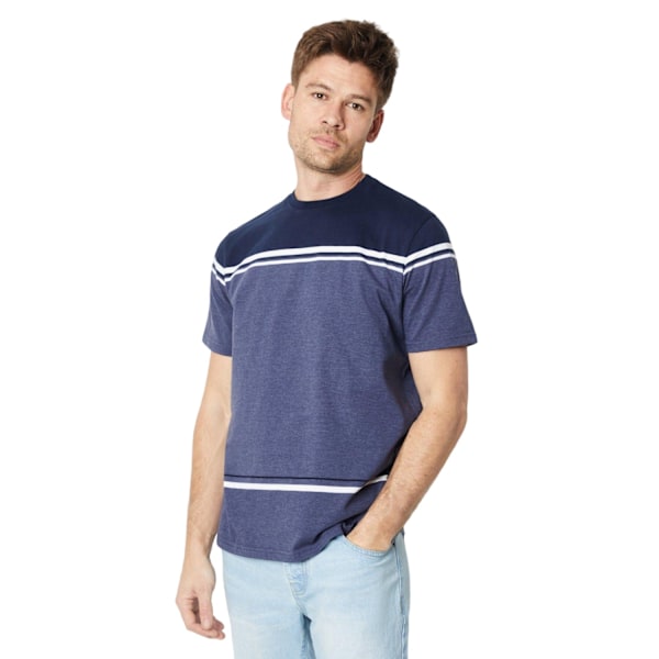 Burton herr Placement Striped T-shirt L marinblå Navy L