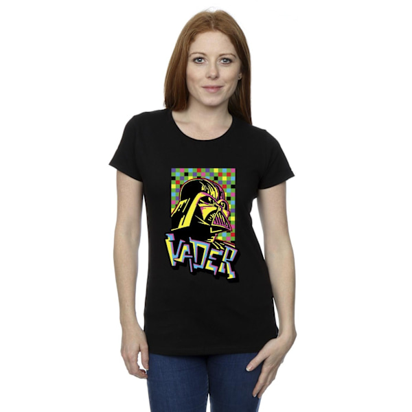 Star Wars Dam/Damer Vader Graffiti Pop Art Bomull T-shirt X Black XL