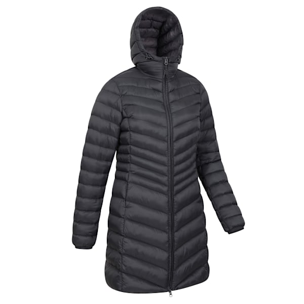 Mountain Warehouse Dam/Damer Florence Lång Vadderad Jacka 10 Black 10 UK