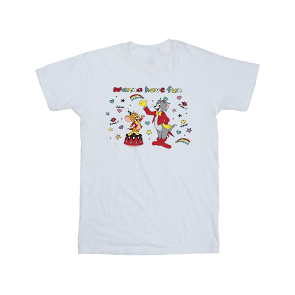 Tom And Jerry Herr Wanna Have Fun T-Shirt 4XL Vit White 4XL