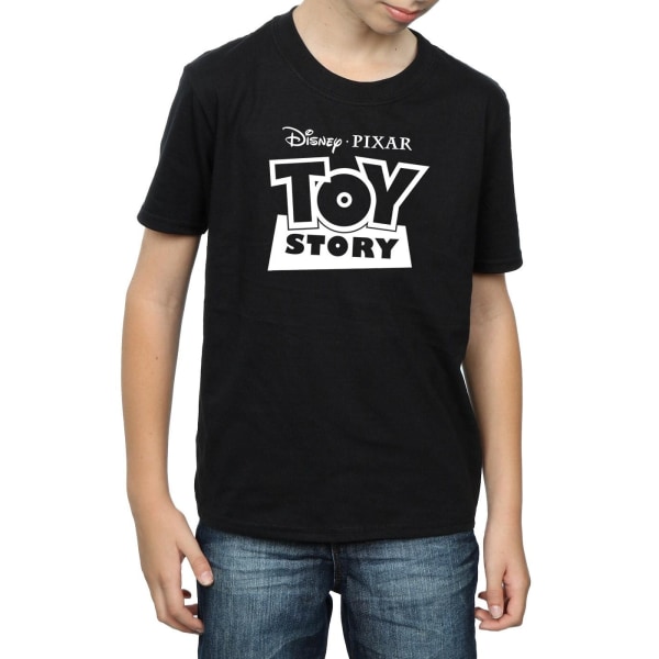 Disney Boys Toy Story Logo Outline T-shirt 7-8 år Svart Black 7-8 Years