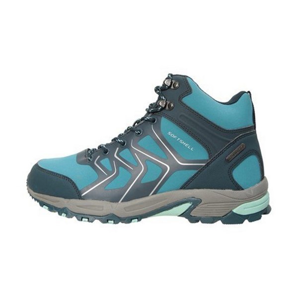 Mountain Warehouse Dam/Dam Shadow Softshell Vandringskängor Teal 8 UK
