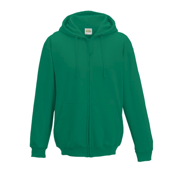 Awdis Plain Mens Hooded Full Zip Hoodie / Zoodie S Flaskegrön Bottle Green S
