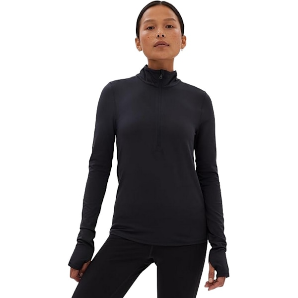 Girlfriend Collective Dam/Kvinnor Reset Mock Neck Extra Lång Black XS
