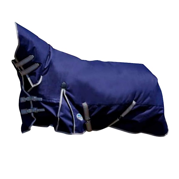 Weatherbeeta Comfitec Lite Plus Essential Combo Neck Turnout Ru Navy/Silver/Red 4 ft