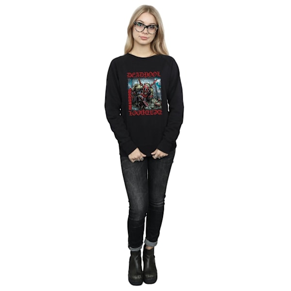 Marvel Womens/Ladies Deadpool Here Lies Deadpool Sweatshirt L B Black L