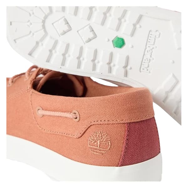 Timberland Herr Canvas Platta Båtskor 9.5 UK Rost Rust 9.5 UK