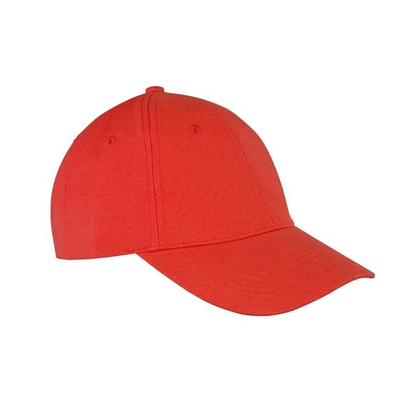 Result Headwear Memphis 6 Panel Borstad Bomull Låg Profil Bas Pink One Size