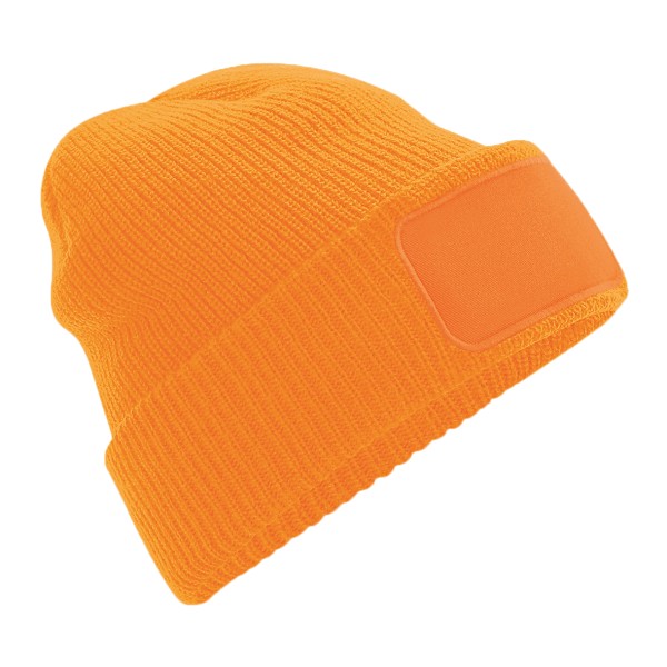 Beechfield Mens Thinsulate Printers Beanie One Size Fluorescent Fluorescent Orange One Size