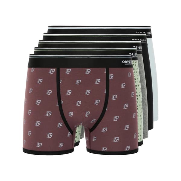 Crosshatch Motifix Boxershorts för män (5-pack) M Flerfärgad Multicoloured M