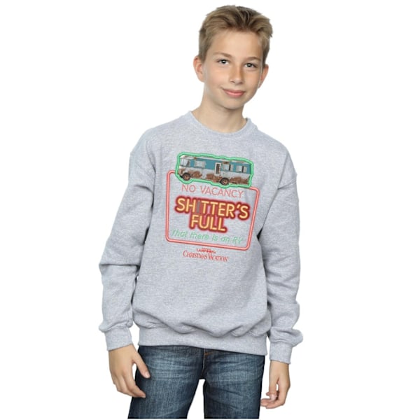 National Lampoon's Christmas Vacation Boys No Vacancy Sweatshirt Sports Grey 12-13 Years