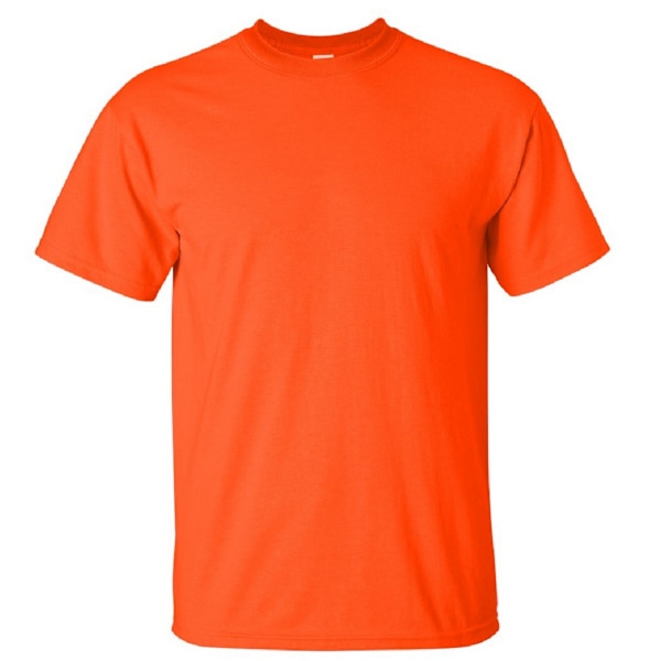 Gildan Mens Ultra Cotton Kortärmad T-shirt L Orange Orange L