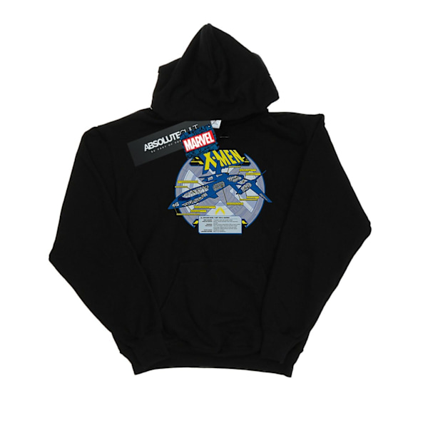 Marvel Herr X-Men X-Jet Breakdown Hoodie L Svart Black L