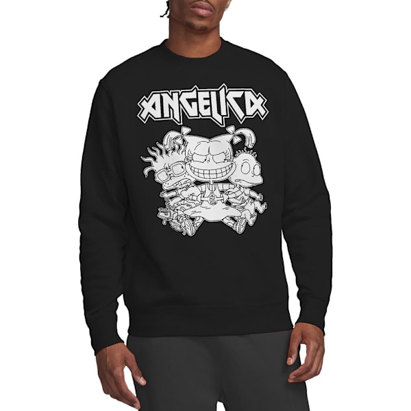 Rugrats Unisex Vuxen Angelica Pickles Rocks Sweatshirt L Svart Black L