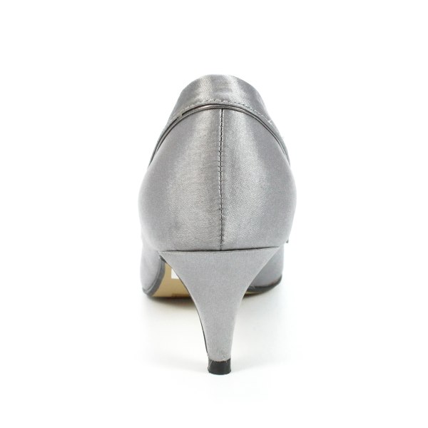 Lunar Womens/Ladies Ripley Satin Court Shoes 4 UK Grå Grey 4 UK