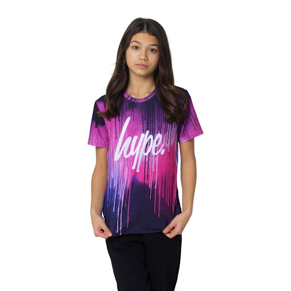 Hype Girls Drips T-shirt 11-12 år Flerfärgad Multicoloured 11-12 Years